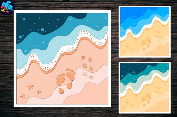Download Ocean Shadow Box Paper Cutting File - Cutting Collection