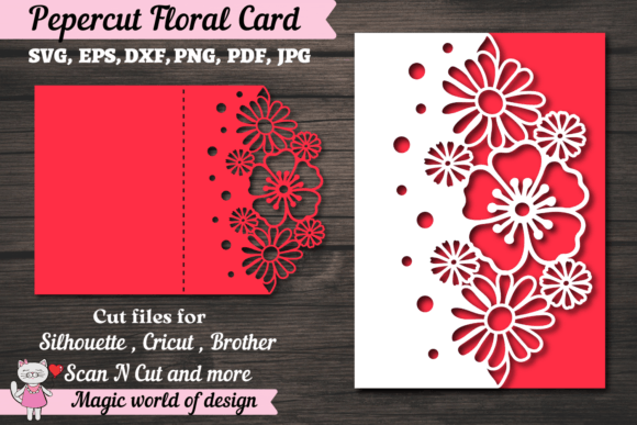 Download Flower Card Cover A5, Paper Cutting Svg, - Cutting Collection