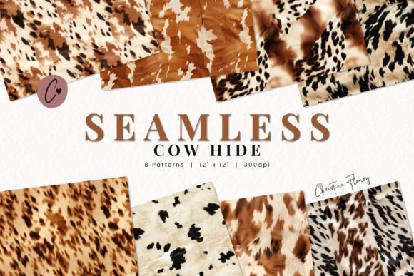 Download Seamless Cow Hide Patterns - Cow Collection