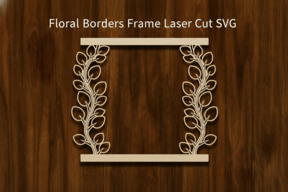 Download Floral Frame Laser Cut SVG - Floral frame Collection