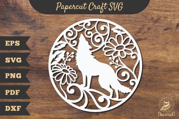 Download Wolf Papercut Craft SVG, Paper Cutting - Cutting Collection