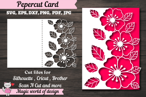 Download Flower Wedding Card Paper Cutting Templa - Cutting Collection