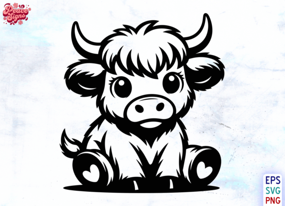 Download Chibi Highland Cow SVG, Highland Cow Png - Cow Collection