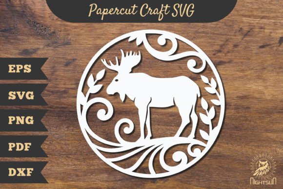 Download Moose Papercut Craft SVG, Paper Cutting - Cutting Collection