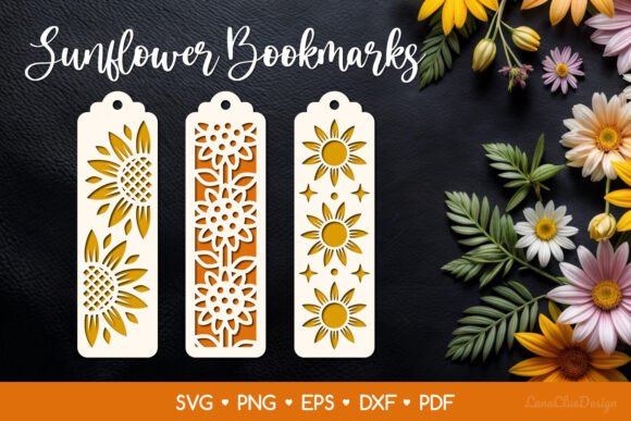 Download Sunflower Bookmark Paper Cutting SVG - Cutting Collection
