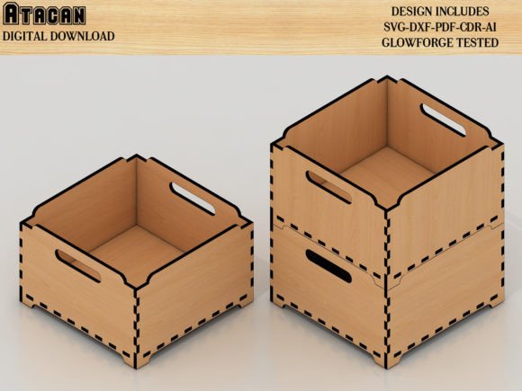 Download Stackable Box Laser Cutting Templates - Cutting Collection