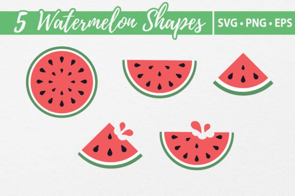 Download Watermelon Vector Shapes SVG Cutting - Cutting Collection