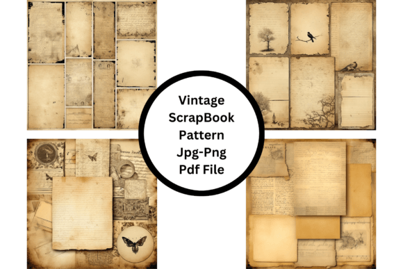 Download Vintage ScrapBook Pattern - Scrapbook pattern Collection