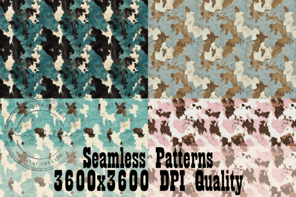 Download Cow Hide Seamless Patterns - Cow Collection