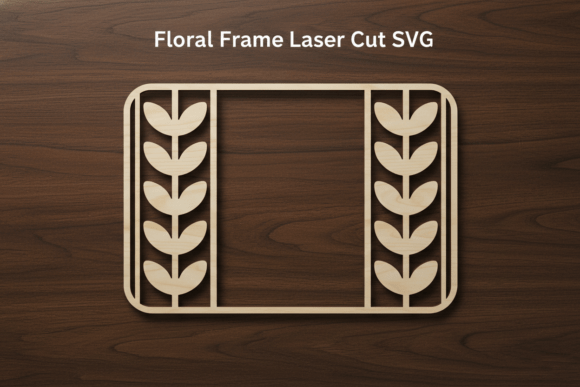 Download Floral Frame Laser Cut SVG - Floral frame Collection