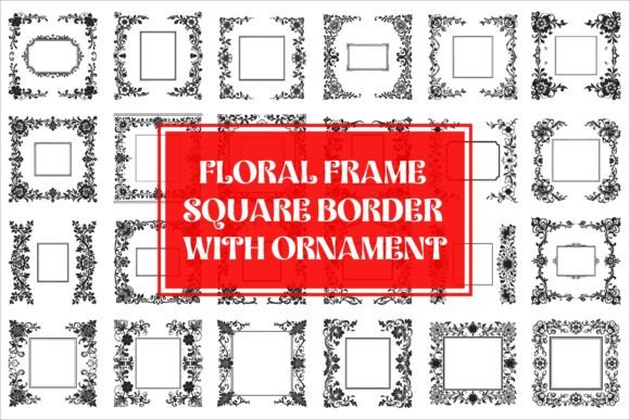 Download An Elegant Floral Frame Square Border - Floral frame Collection