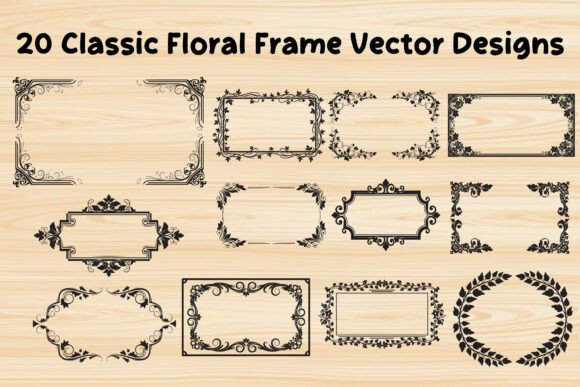 Download Classic Floral Frame Vector Designs - Floral frame Collection